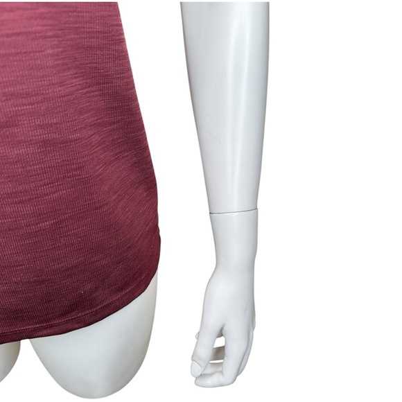 Prana Becksa Tank Top XL Ribbed Scoop Shelf Bra Mulberry - Picture 5 of 7